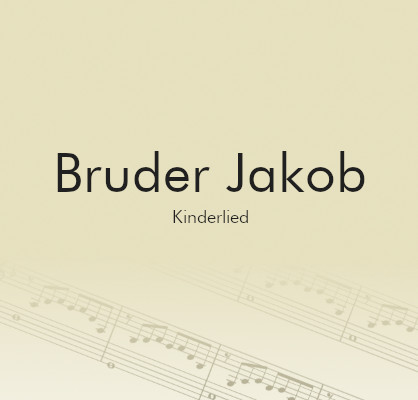 kostenlos - Kinderlied "Bruder Jakob"